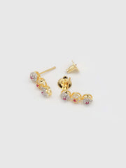 Golden & White Stones Necklace Set
