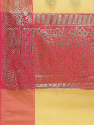 Zari Jaal Woven Cotton Saree