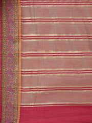 Plain Zari Border Handloom Woven Saree