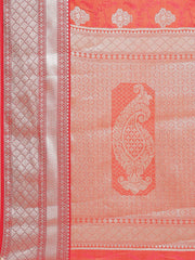 Zari Border Booti Art Handloom Woven Saree
