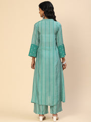 Printed Muslin Kurta With Pants