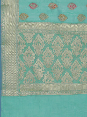 Zari Booti Woven Cotton Saree