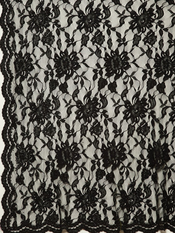 Swarovski Jaal Embroidered Lace Saree