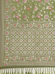 Gota Work Banarasi Woven Saree