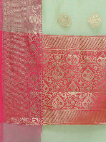 Zari Jaal Woven Cotton Saree