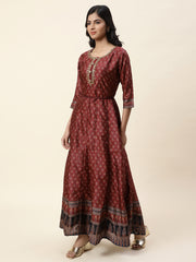 Printed Handloom Anarkali Kurta