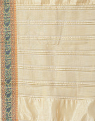 Plain Zari Border Handloom Woven Saree