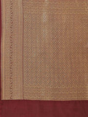 Brocade Zari Jaal Handloom Woven Saree