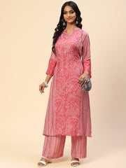 Printed Muslin Kurta With Pants