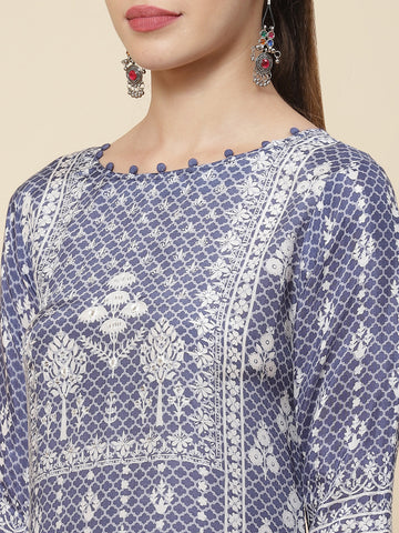 Printed Muslin Kurta