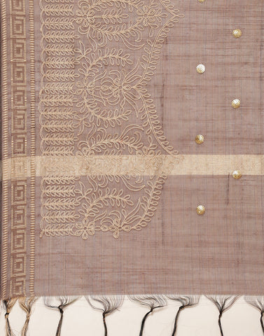 Embroidered Chanderi Suit Piece