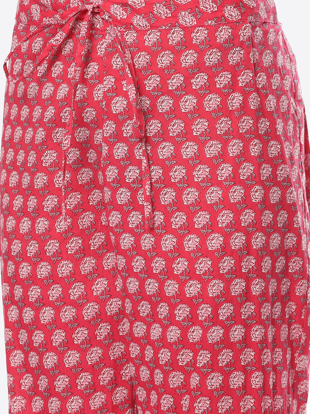 Floral Printed Cotton Kurta With Pant