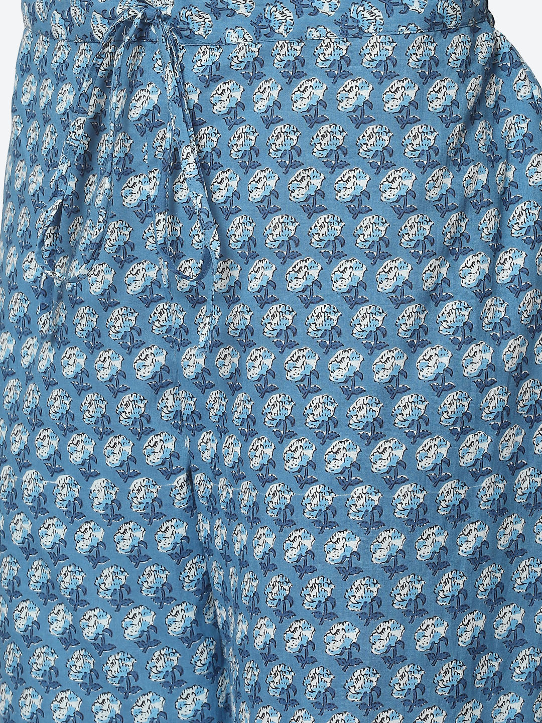 Floral Printed Cotton Kurta With Pant