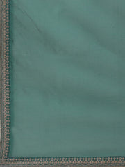 Resham Booti Cotton Kurta With Pants & Dupatta
