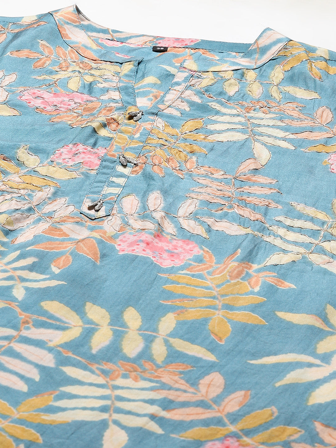 Floral Printed Muslin Kurta