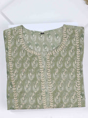 Printed Cotton Kurta With Pants
