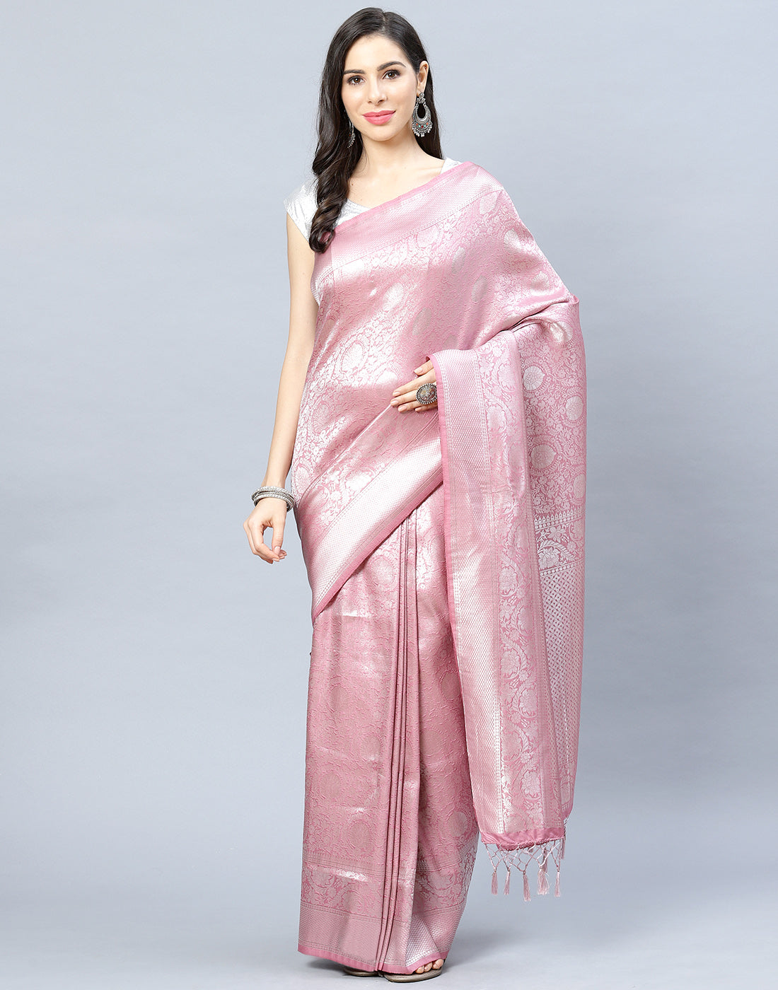 Zari Jaal Art Handloom Woven Saree
